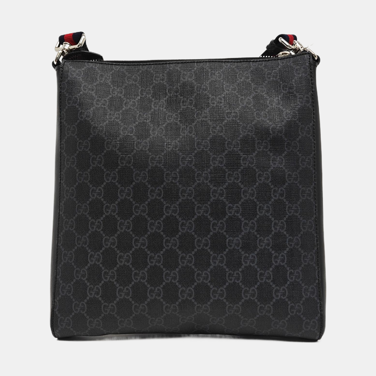 Monogram Coated Canvas Crossbody Bag Black