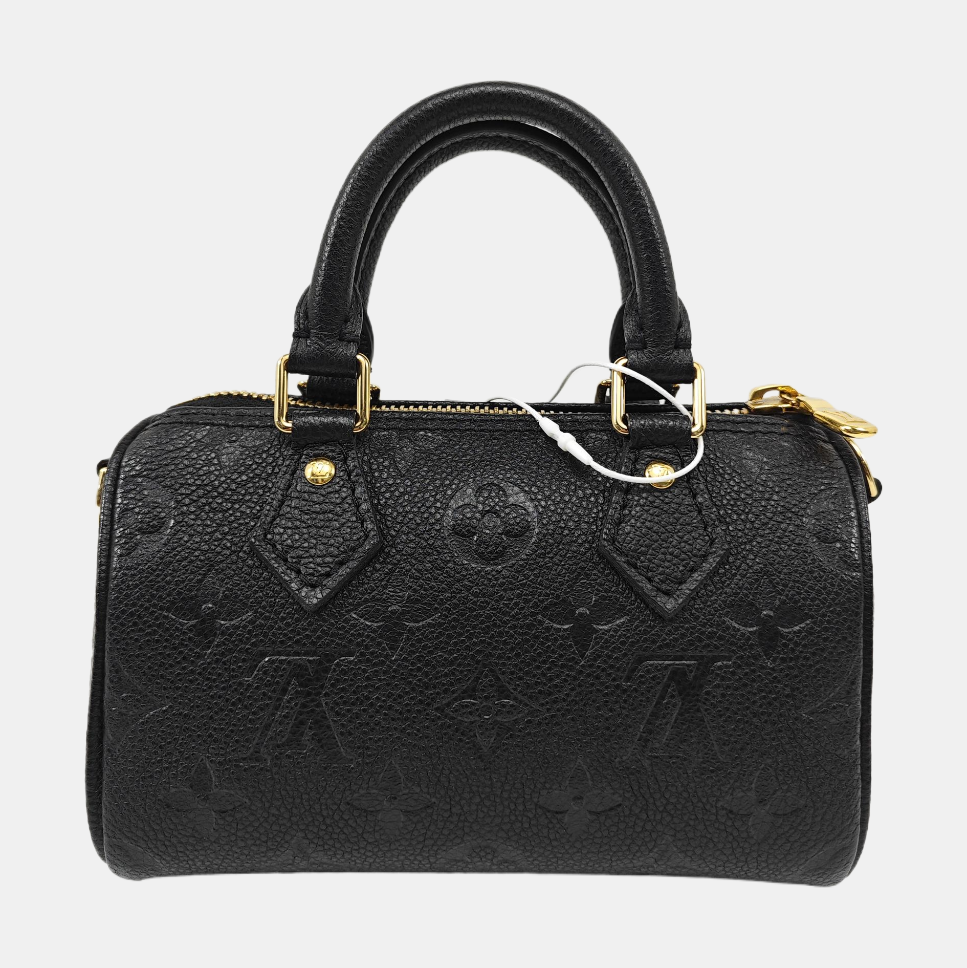 SPEEDY Nano Monogram Calfskin Black