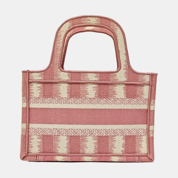 Book Tote Mini Fabric Pink