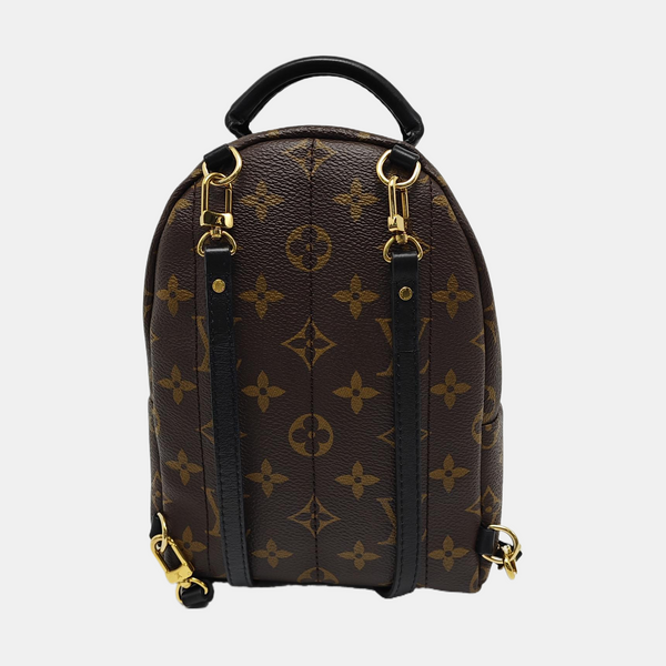 PALM SPRINGS Mini Monogram Coated Canvas Brown