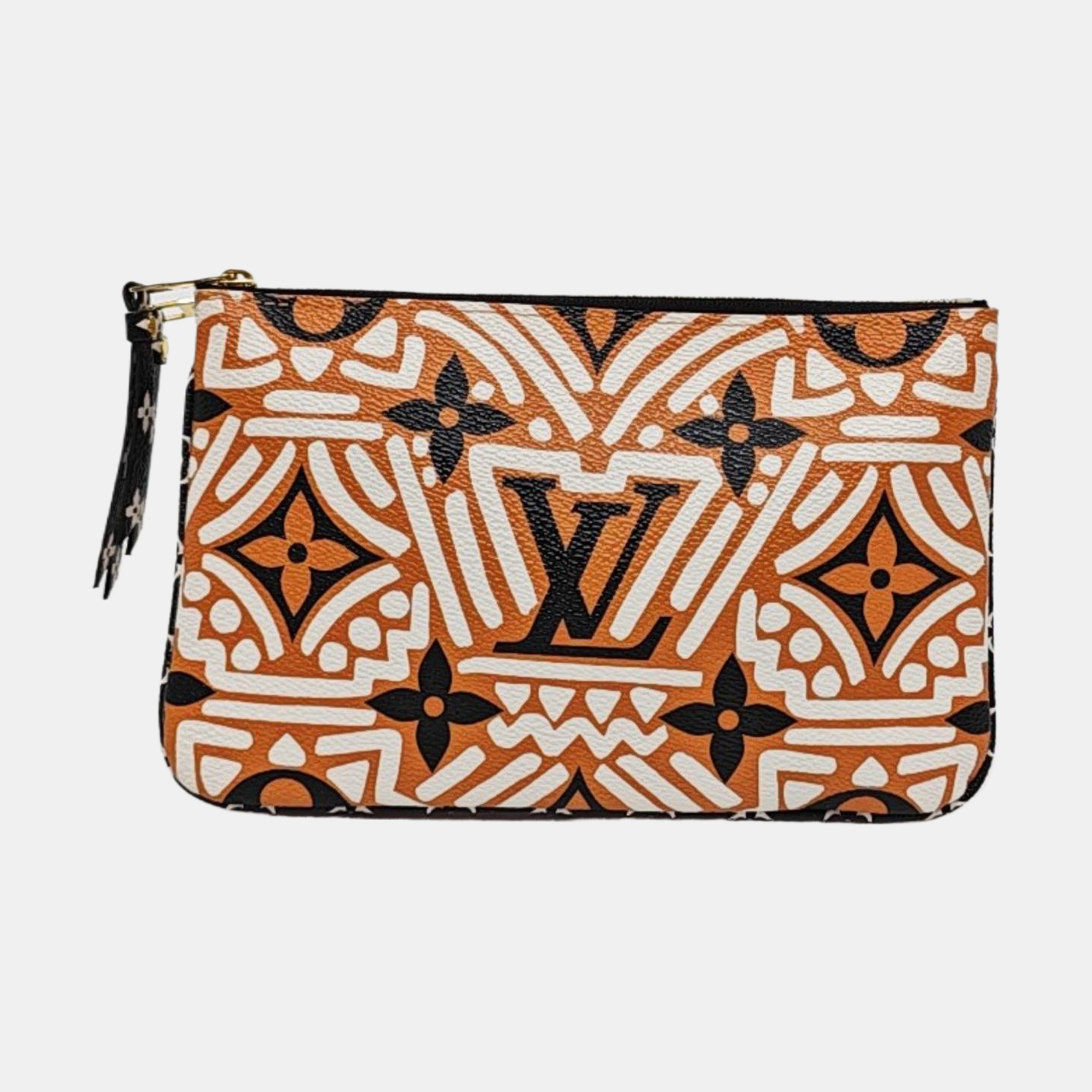 DOUBLE ZIP Coated Canvas Multicolor
