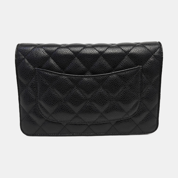 WOC Quilted Grained Calfskin Black