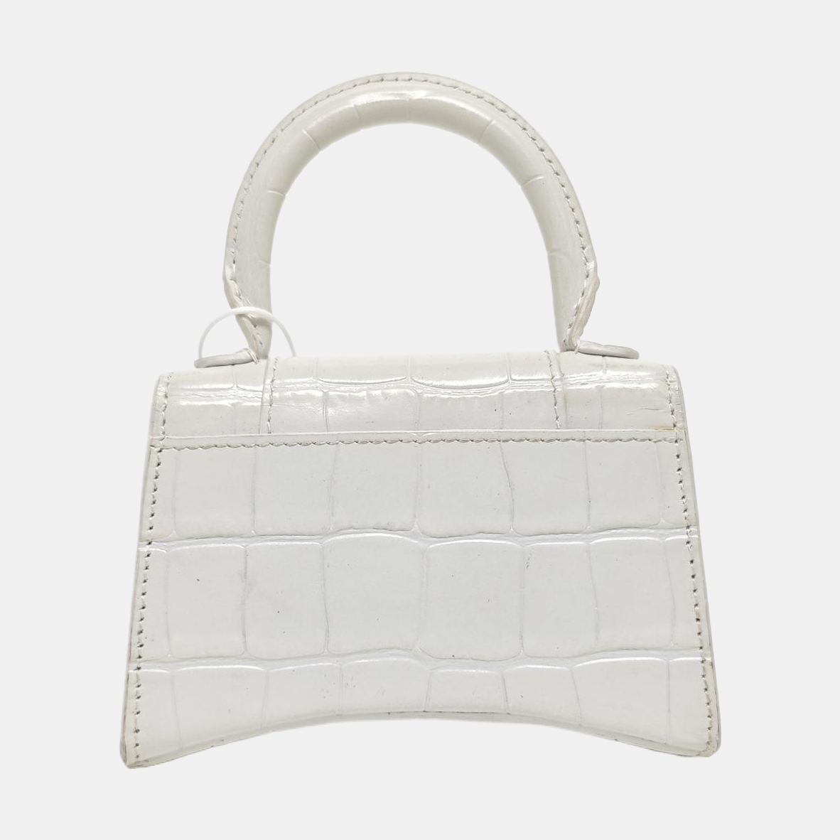 Hourglass Mini Calfskin White