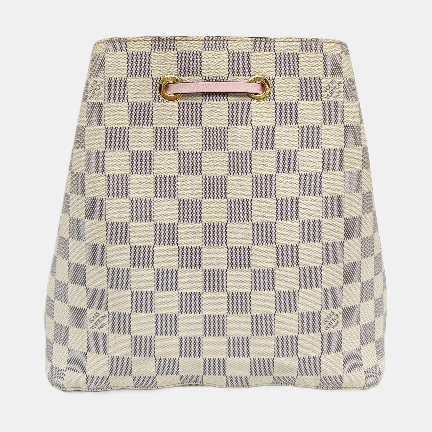 NÉONOÉ MM Damier Azur Coated Canvas White