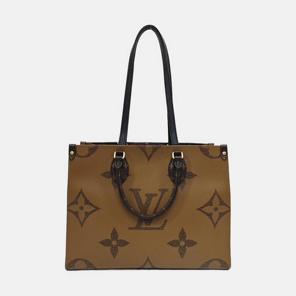 ONTHEGO MM Monogram Coated Canvas Brown