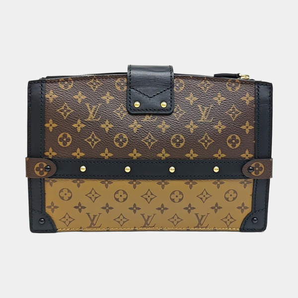 TRUNK Monogram Coated Canvas Brown