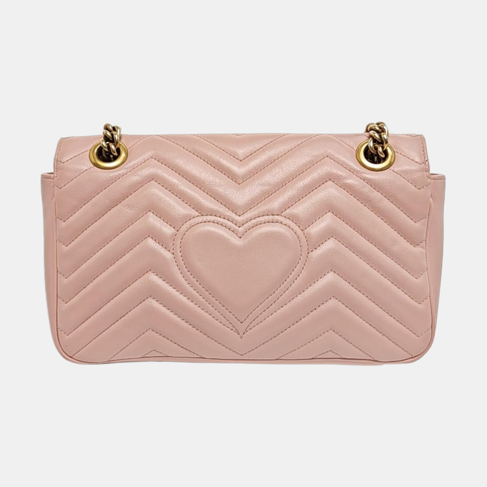 GG Marmont Medium Quilted Calfskin Pink