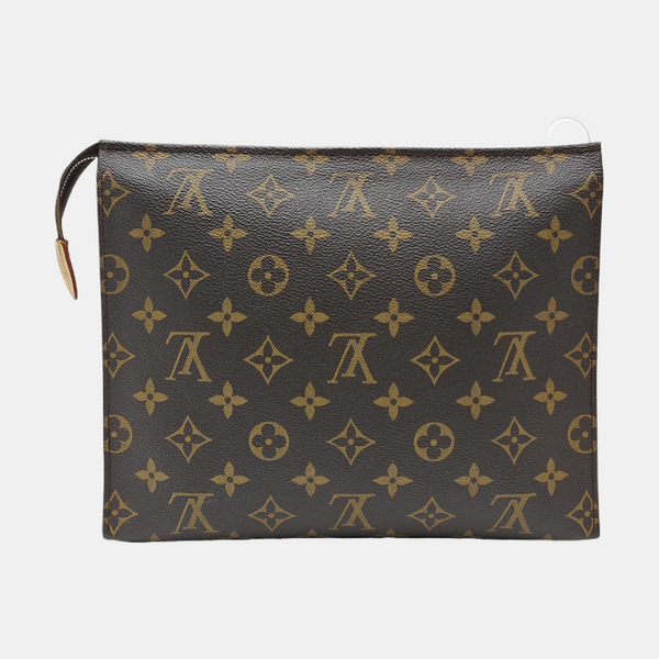 TOILET POCKET 26 Monogram Coated Canvas Brown