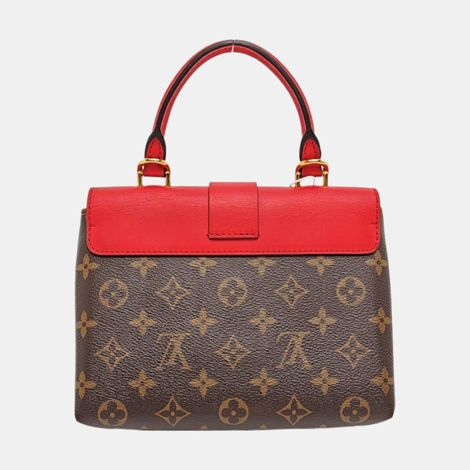 LOCKY BB Monogram Coated Canvas Red