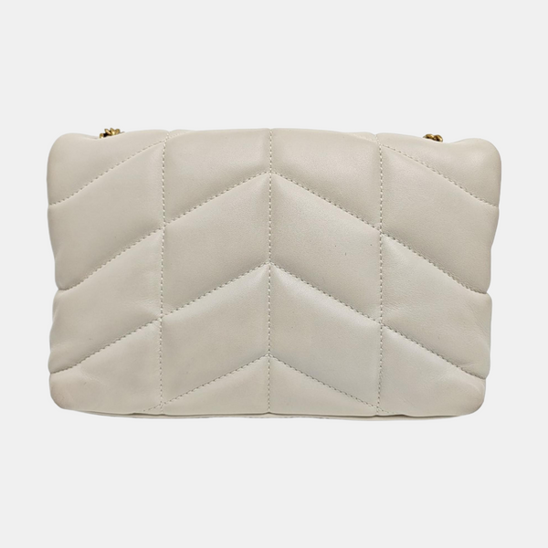 PUFFER Mini Quilted Lambskin White