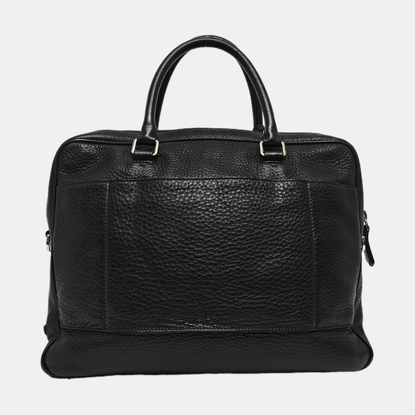 Calfskin Top Handle Bag Black