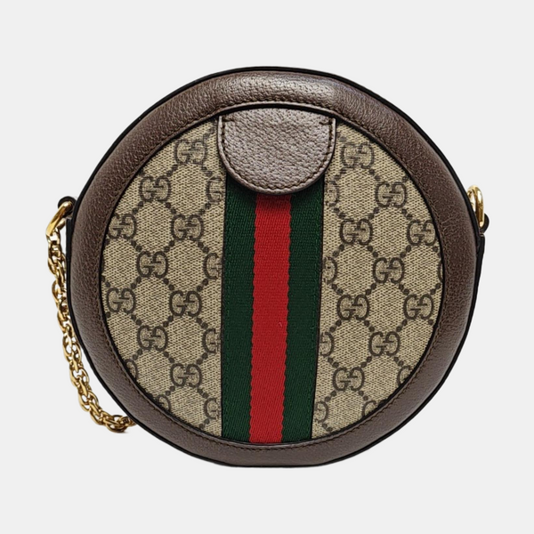 Ophidia Mini Monogram Coated Canvas Beige