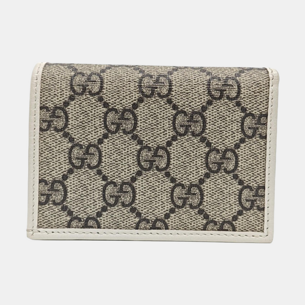 Horsebit 1955 Small Monogram Coated Canvas Beige Wallet