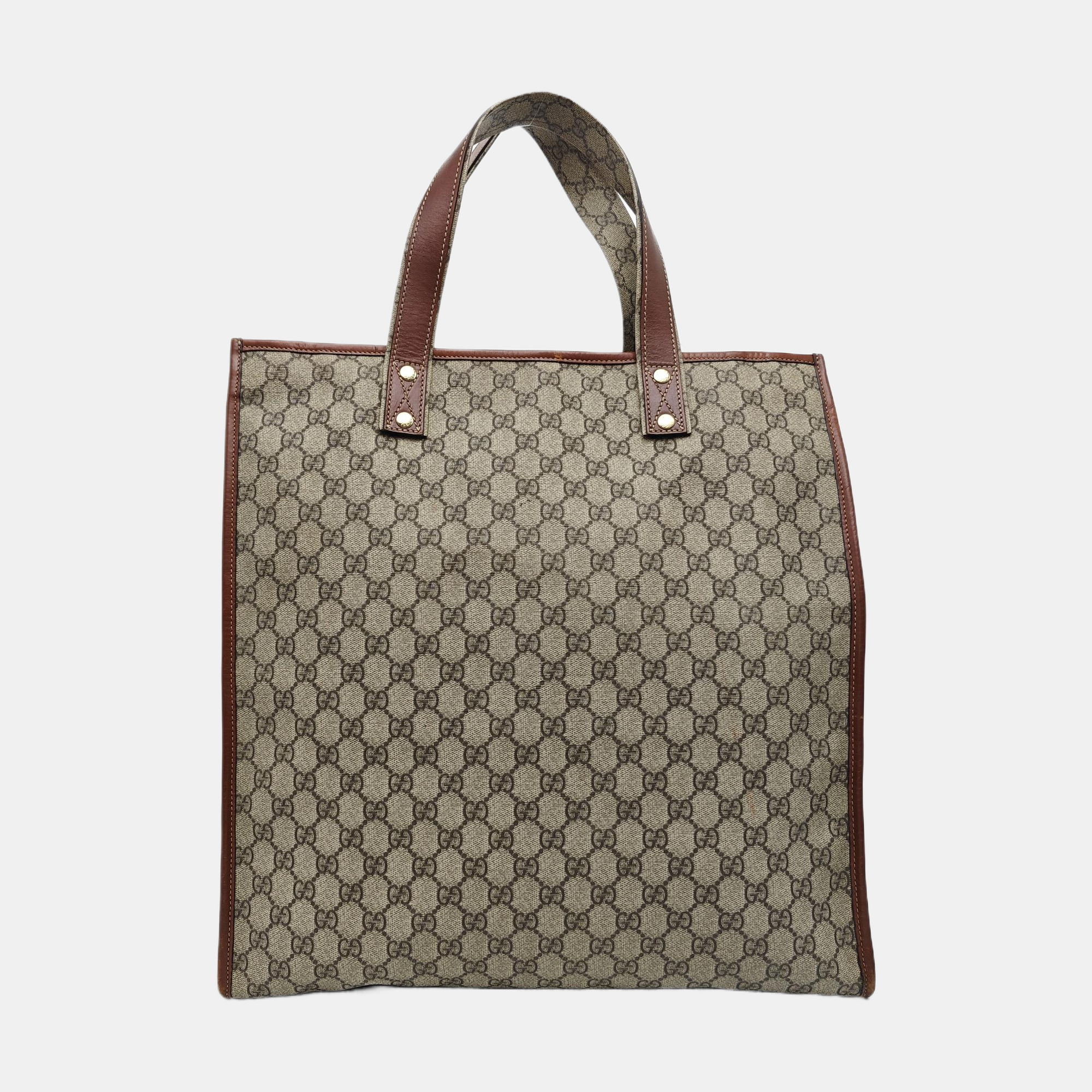 Monogram Coated Canvas Tote Bag Black