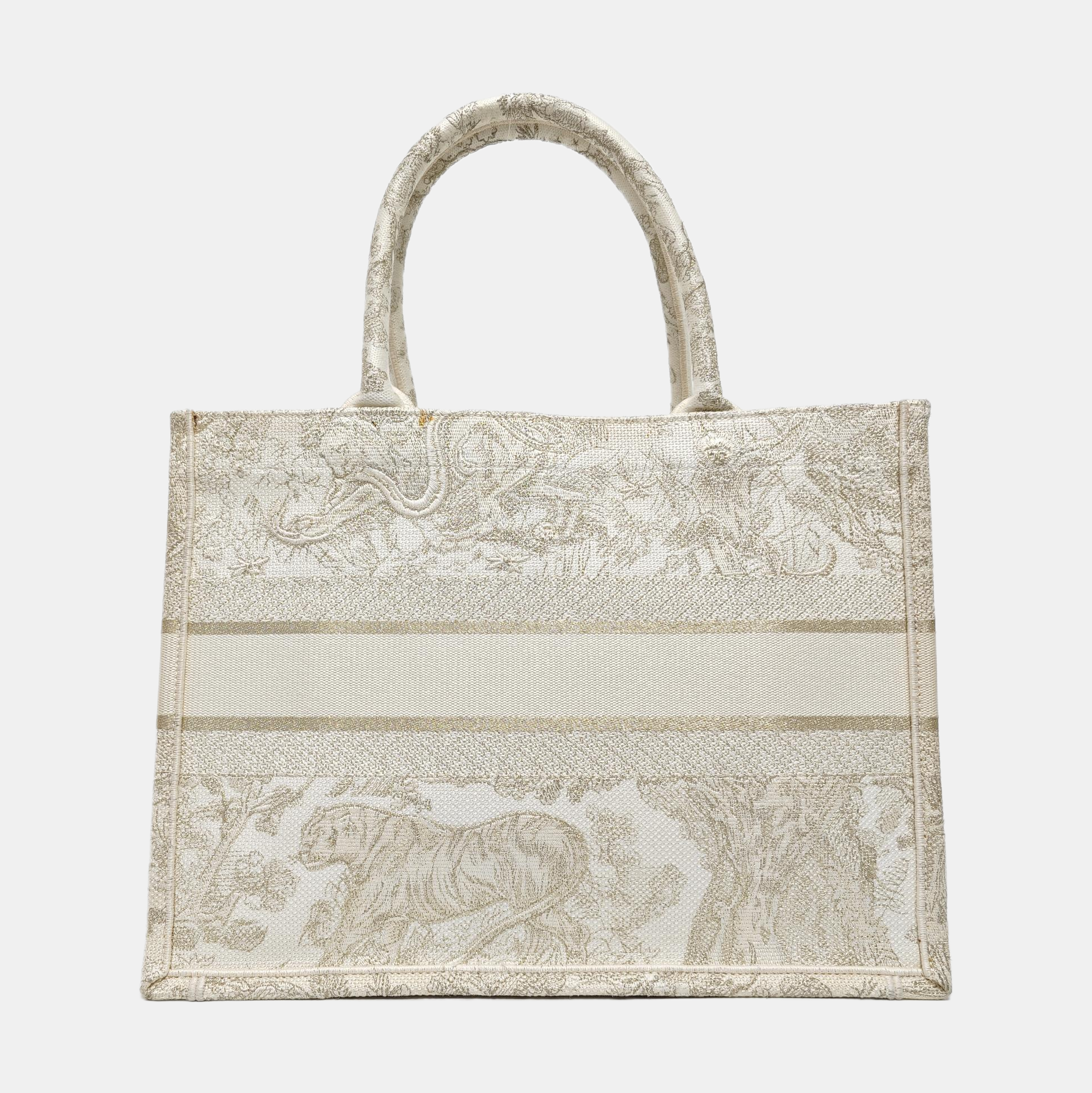 Book Tote Medium Canvas White