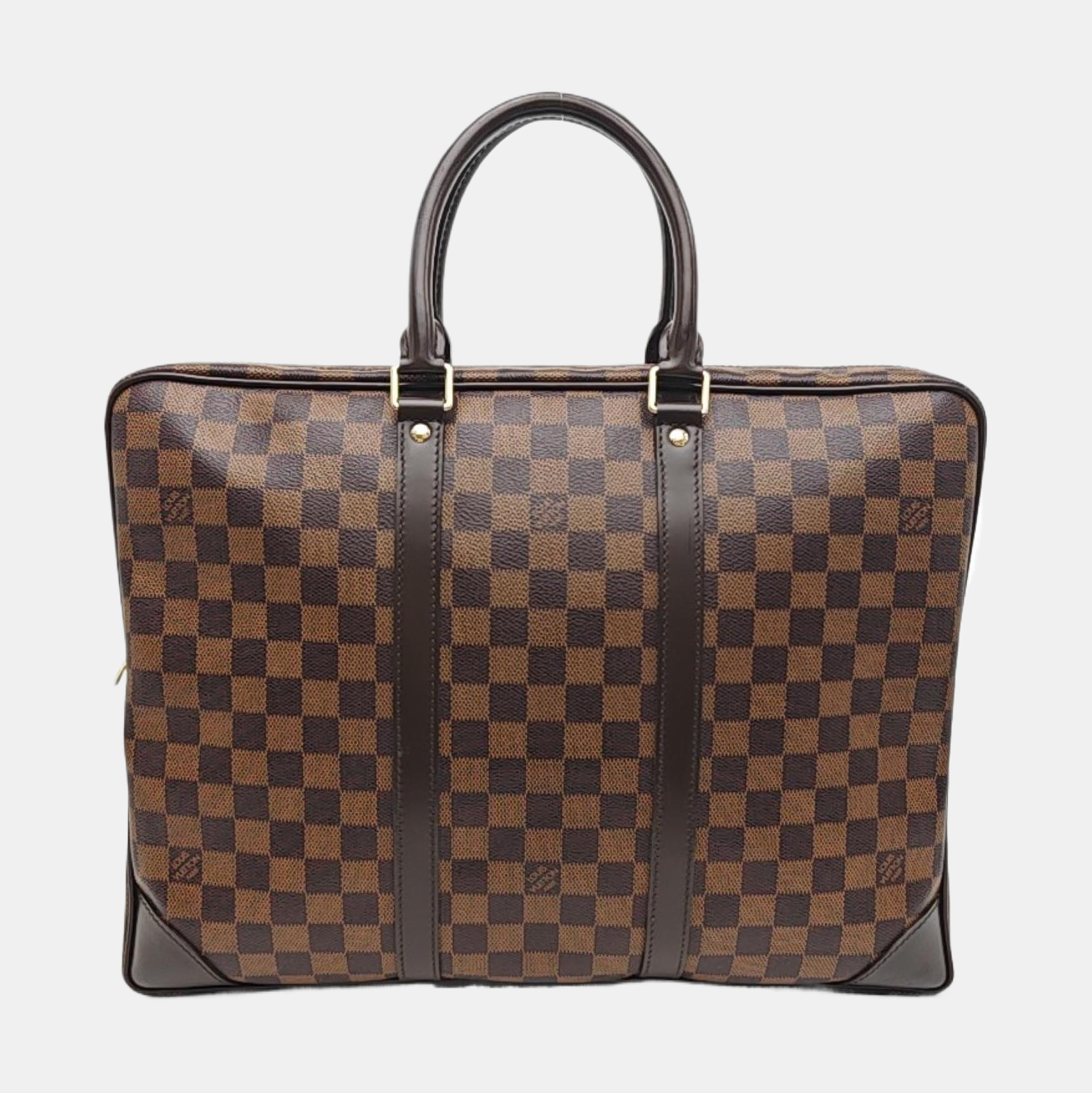 PORTE-DOCUMENTS Damier Ebene Coated Canvas Brown