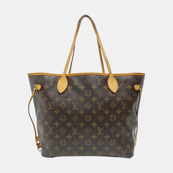 NEVERFULL MM Monogram Coated Canvas Brown