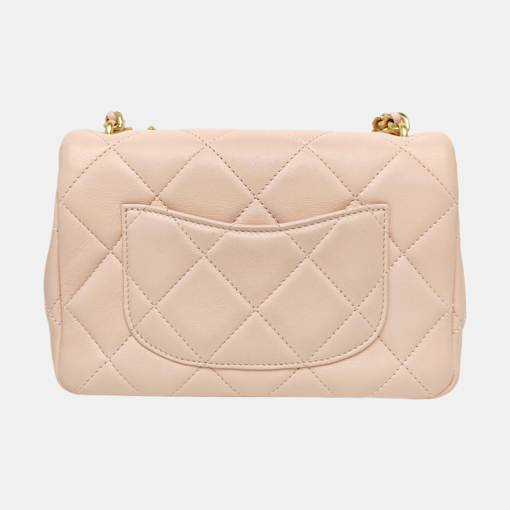 Quilted Lambskin Shoulder Bag Pink