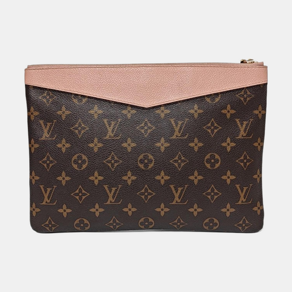 DAILY Monogram Coated Canvas Brown