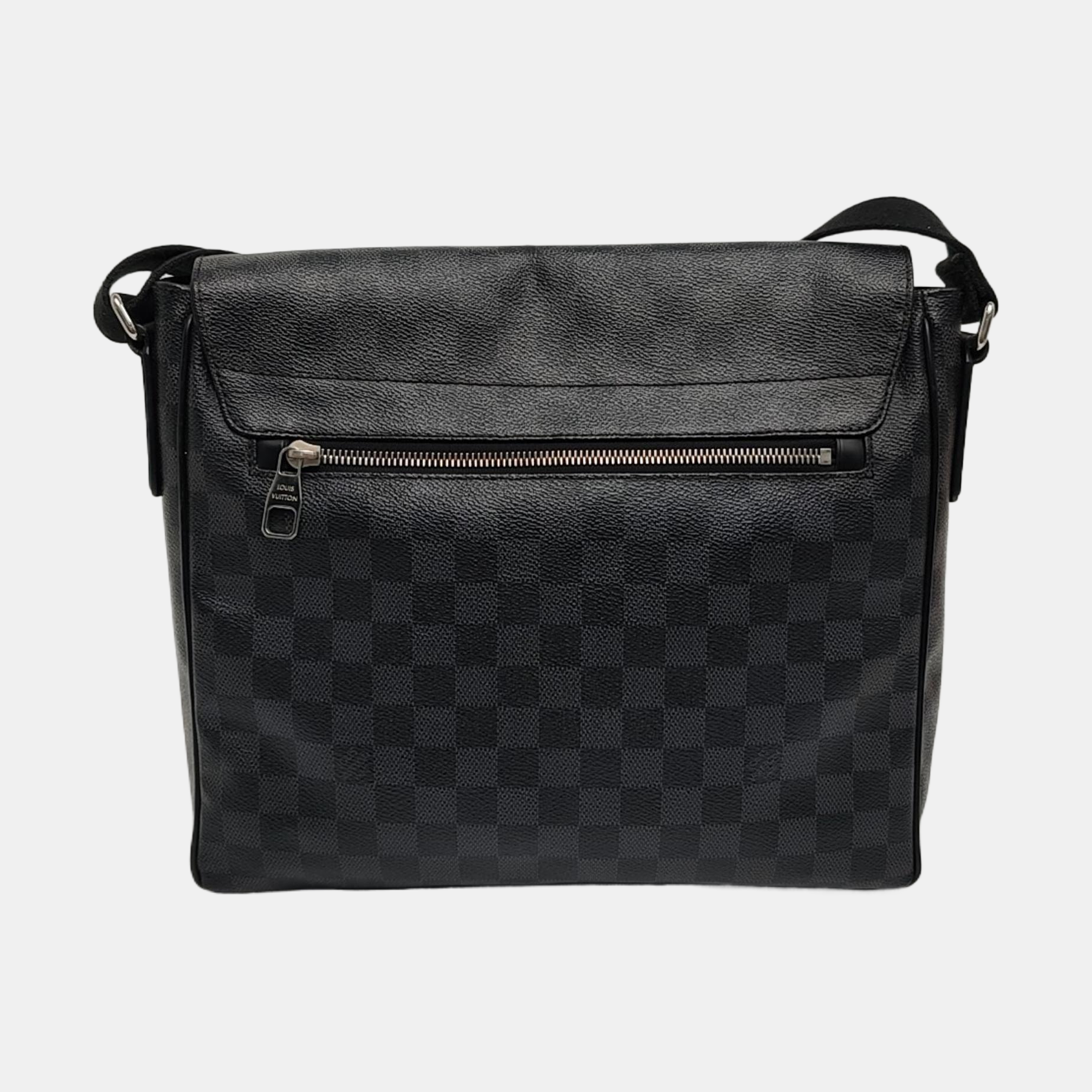 DISTRICT MM Damier Graphite Coated Canvas Gray