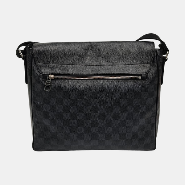 DISTRICT MM Damier Graphite Coated Canvas Gray