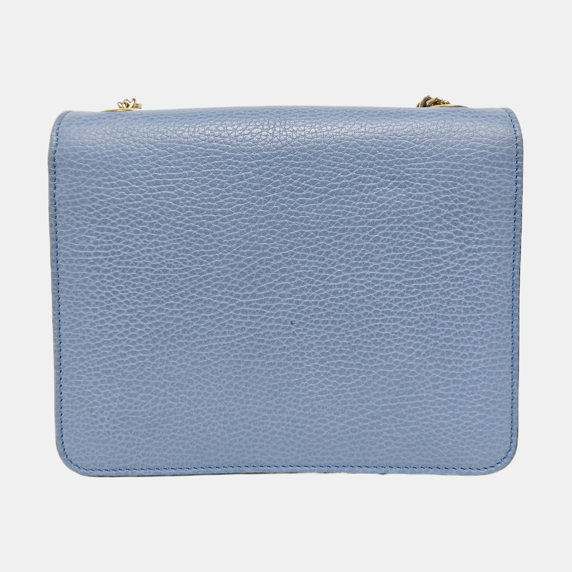 Interlocking G Small Calfskin Blue
