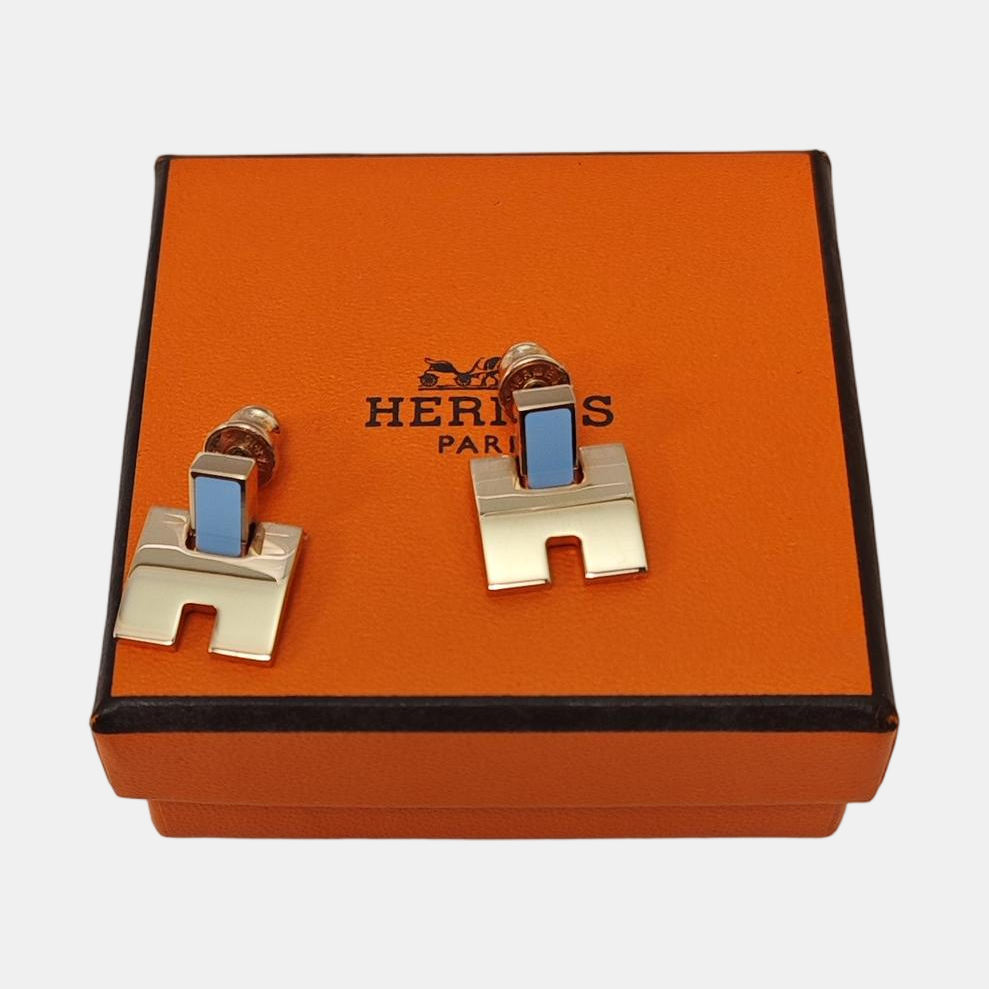 Eileen Metal Rose Gold Stud Earrings