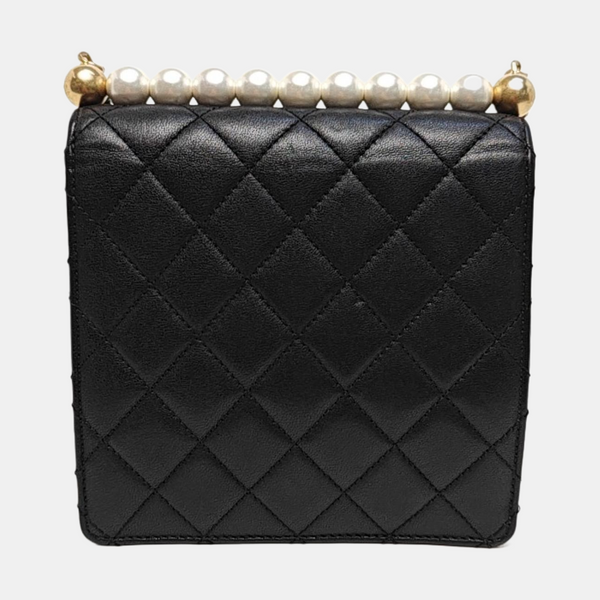 Quilted Lambskin Mini Black