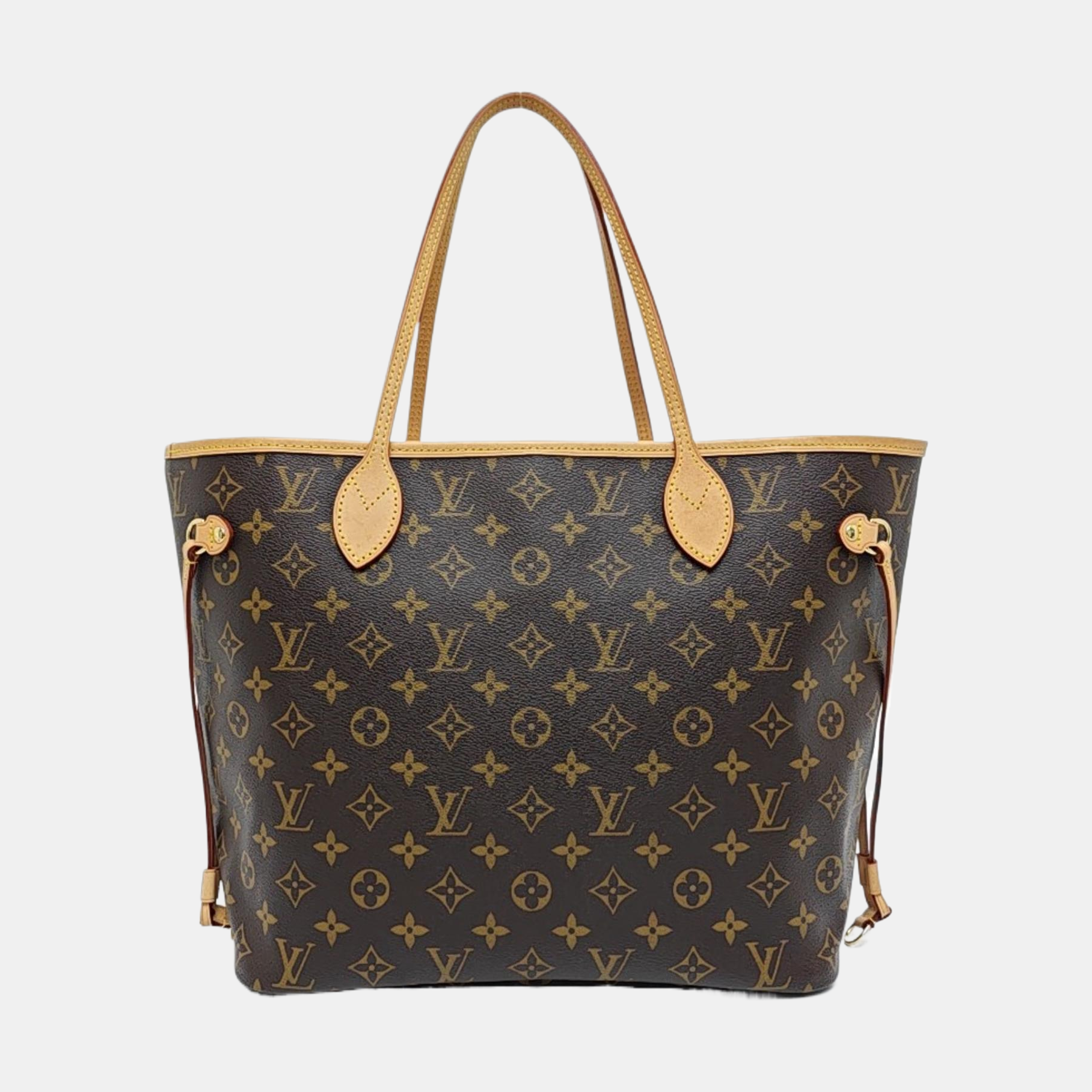 NEVERFULL MM Monogram Coated Canvas Brown