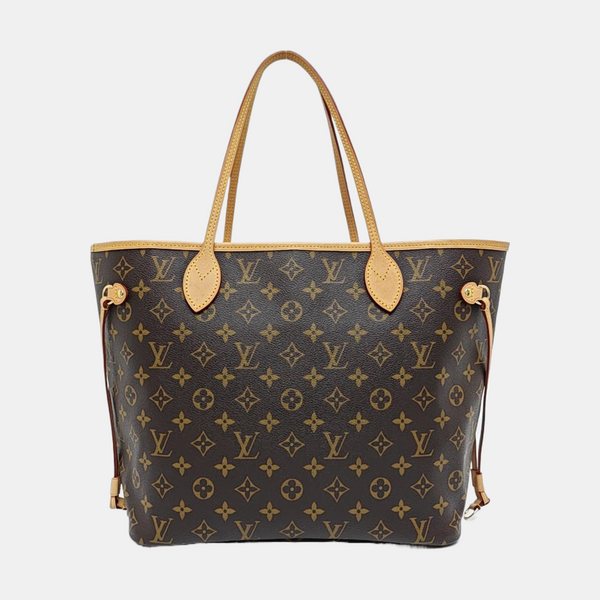 NEVERFULL MM Monogram Coated Canvas Brown