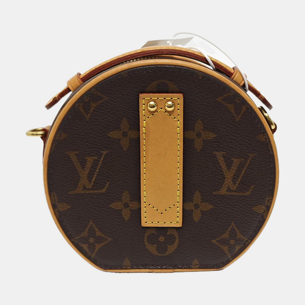 BOITE CHAPEAU Mini Monogram Coated Canvas Brown