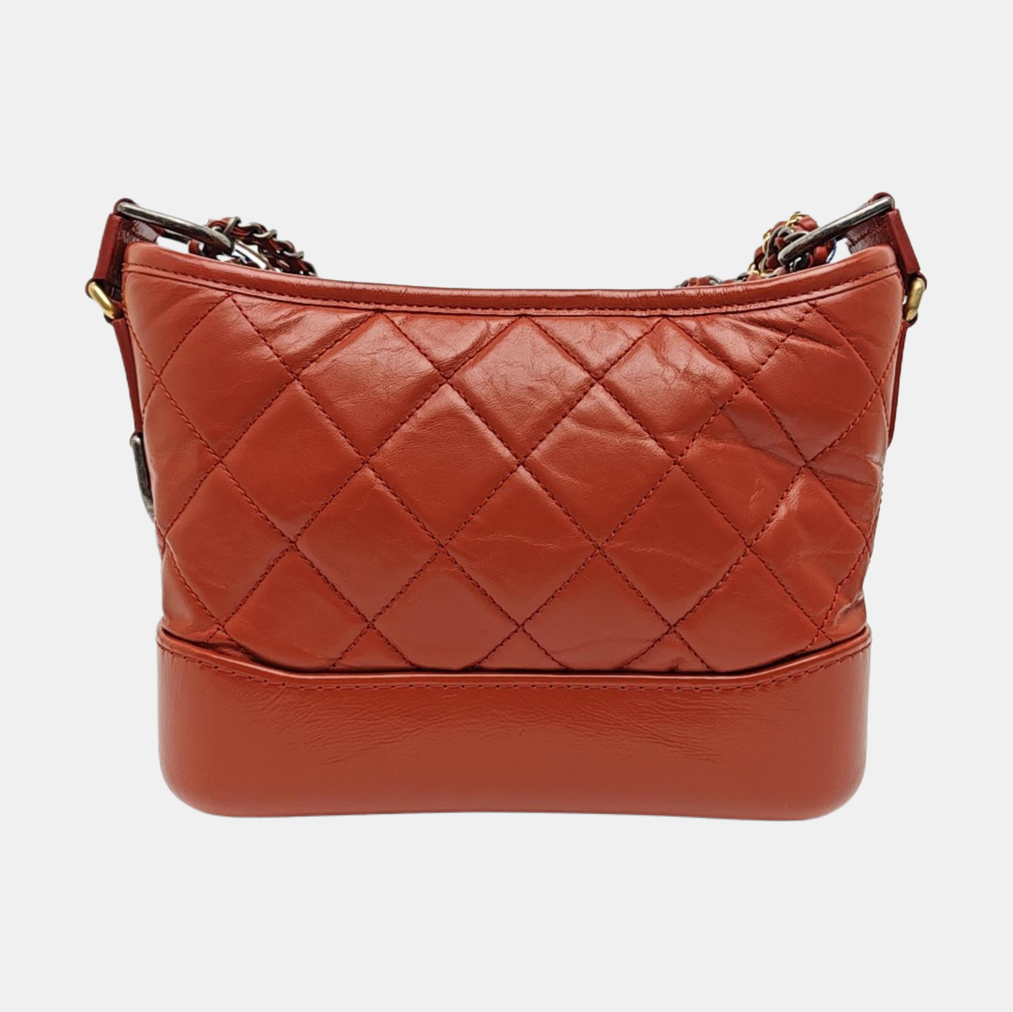 GABRIELLE Small Quilted Calfskin Red
