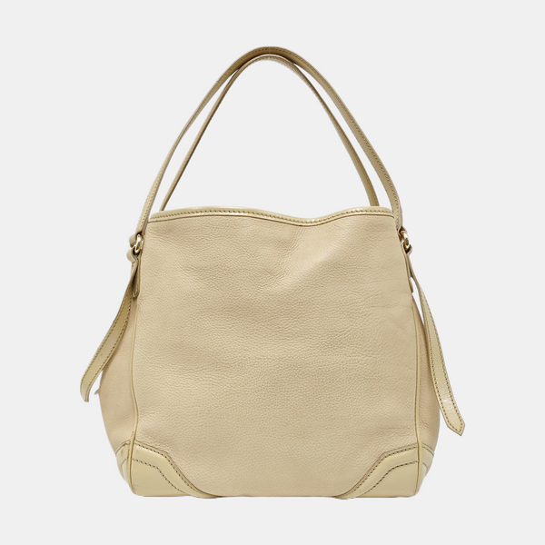 Authenticated pre-owned  Canterbury Medium Calfskin Beige - Tote Bag at Looply