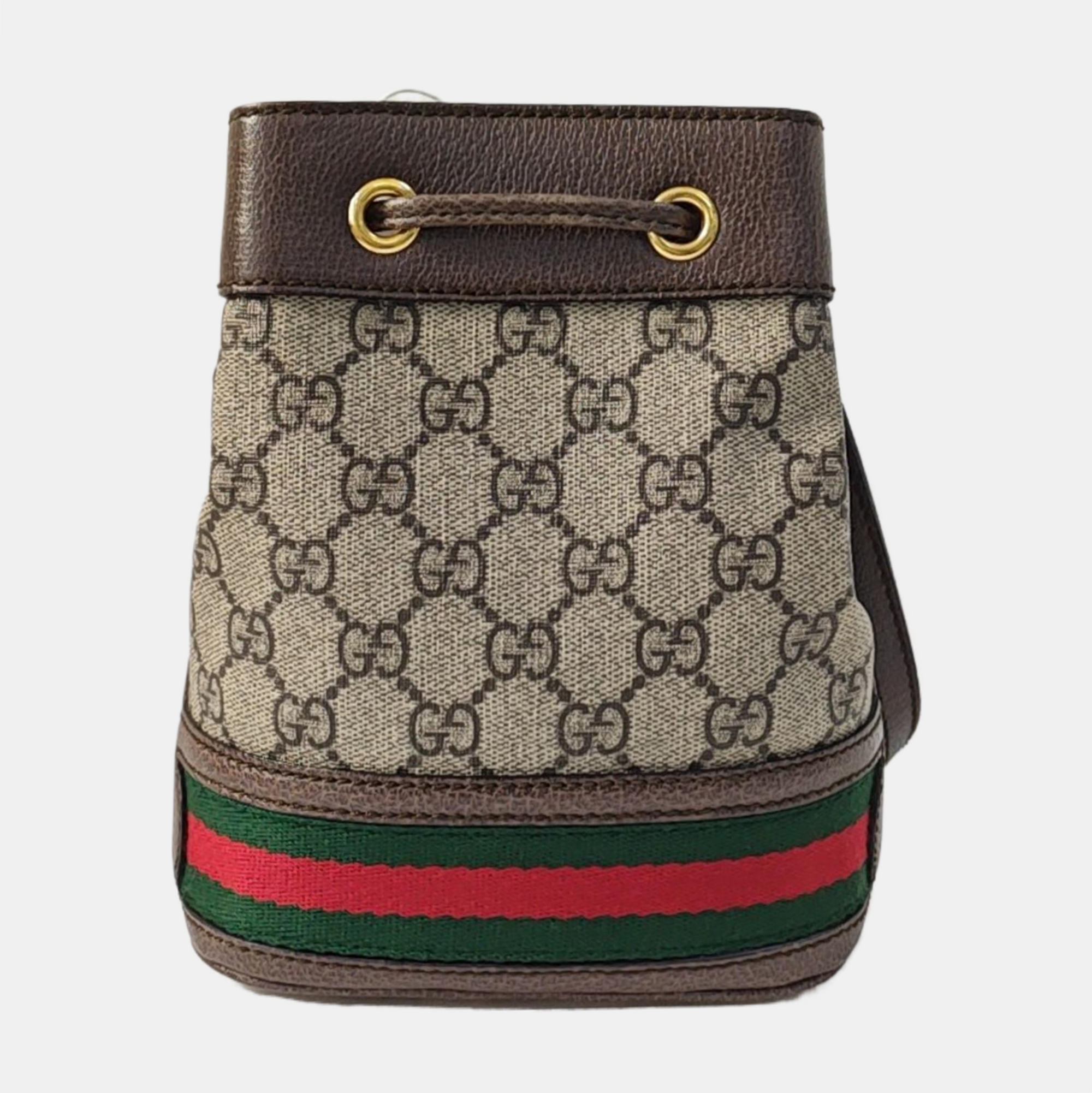 Ophidia Mini Monogram Coated Canvas Beige