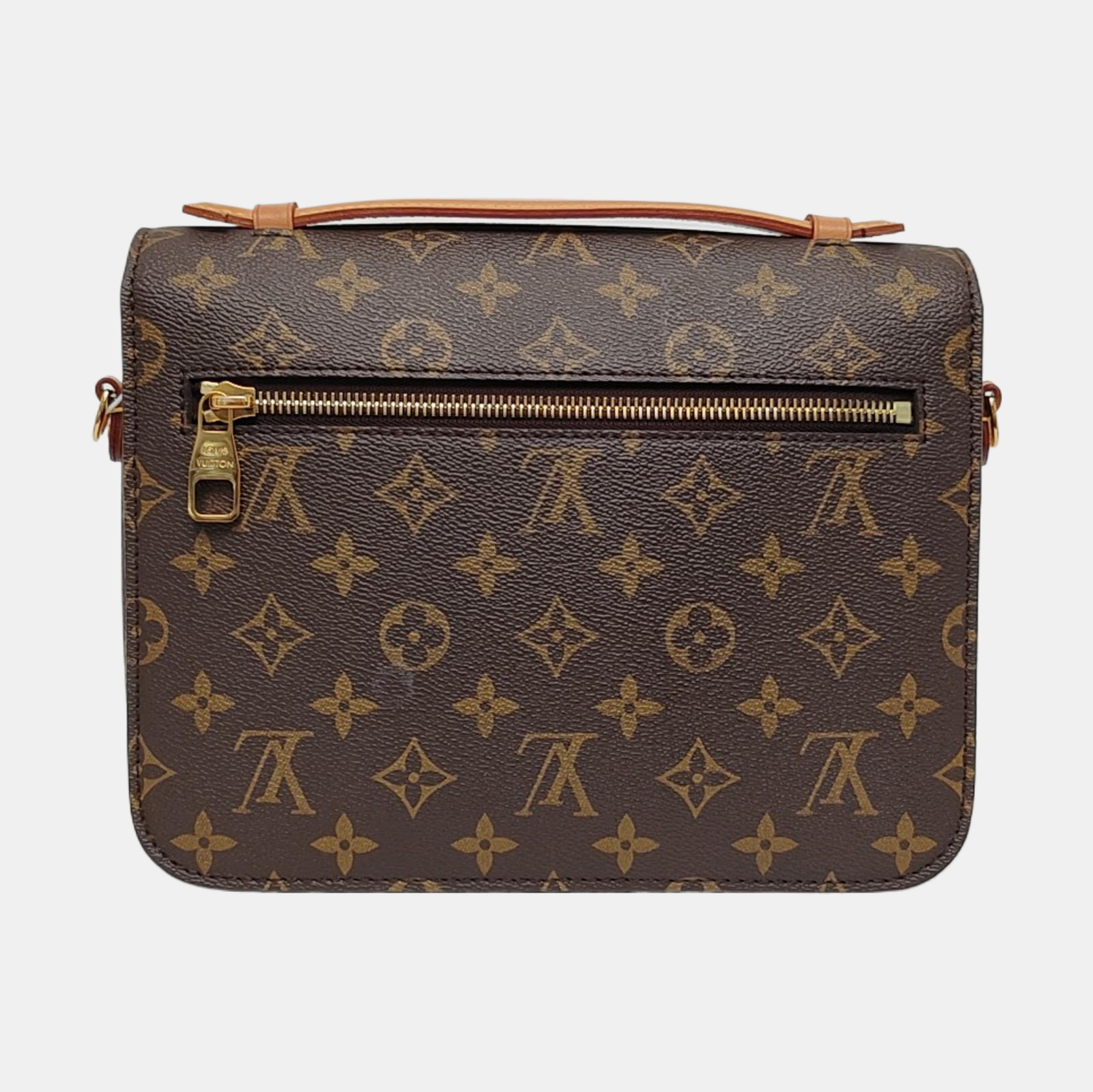 MÉTIS MM Monogram Coated Canvas Brown
