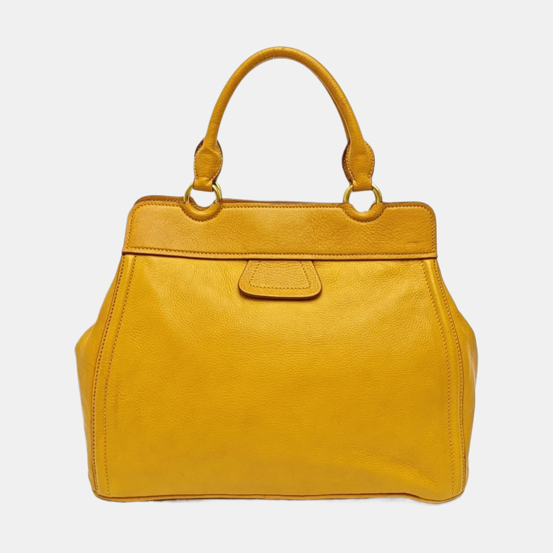Calfskin Tote Bag Yellow