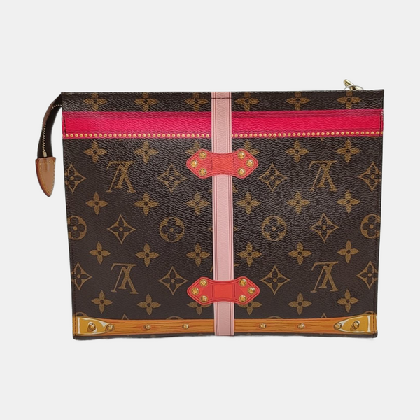 TOILET POCKET 26 Monogram Coated Canvas Brown