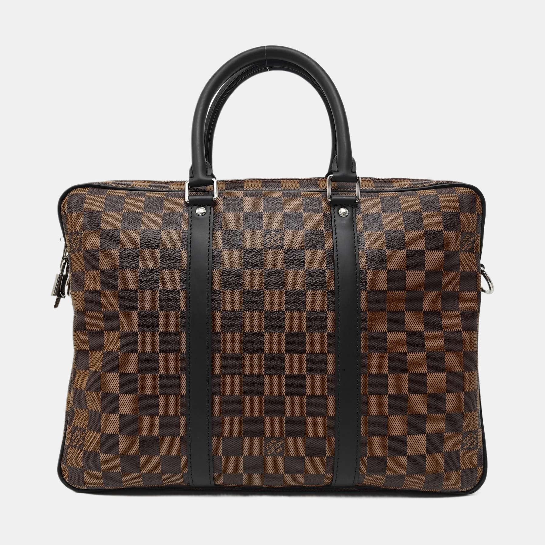 PORTE-DOCUMENTS PM Damier Ebene Coated Canvas Brown