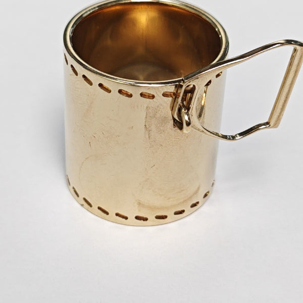 Metal Scarf Ring Gold