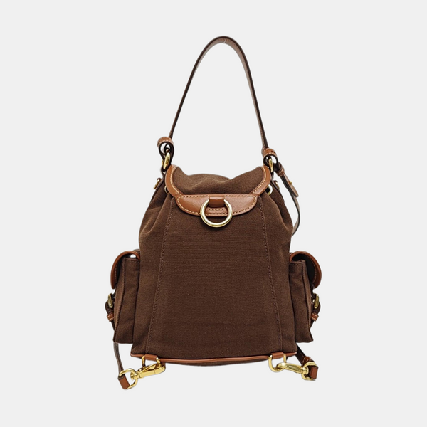 Fabric Backpack Brown