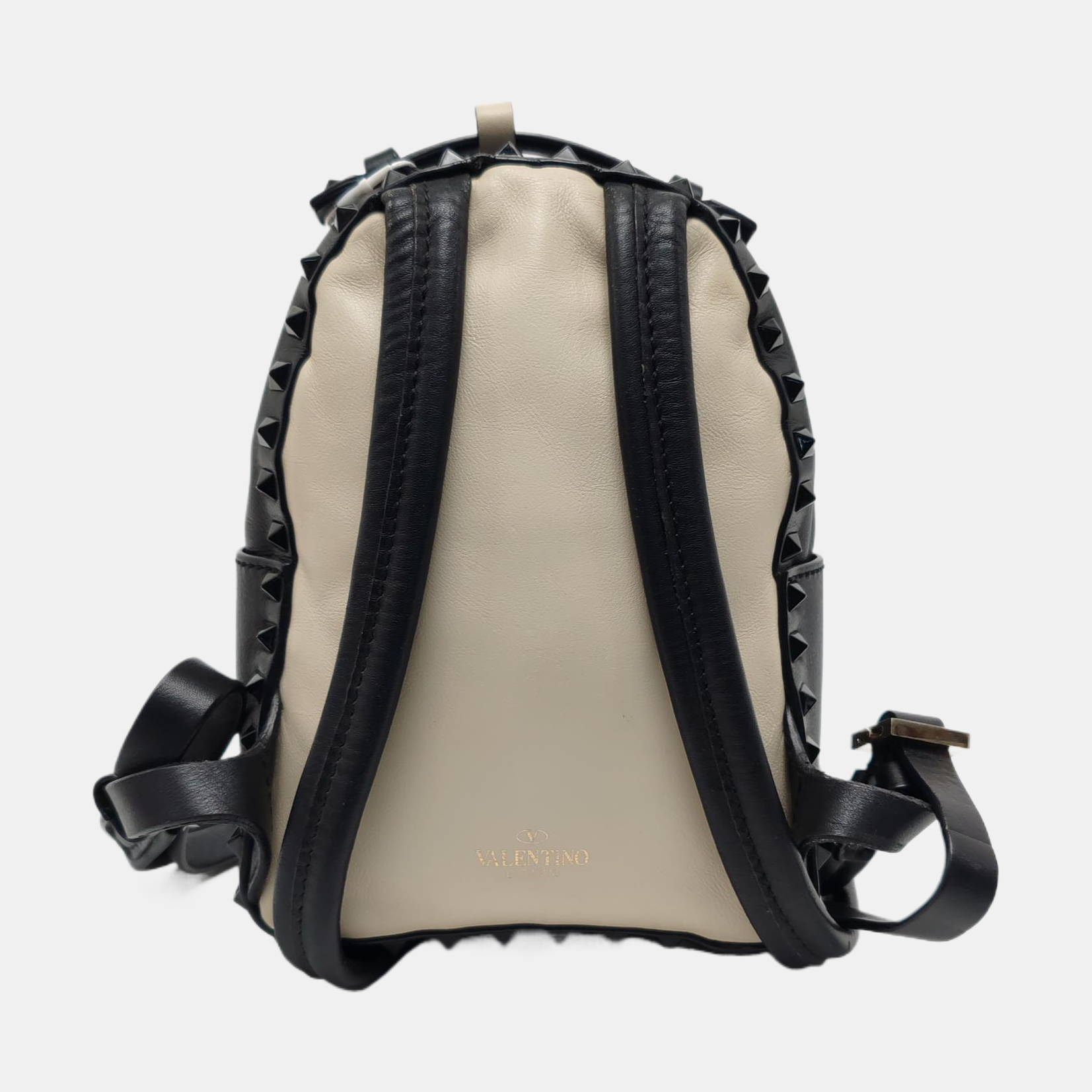 Rockstud Calfskin Beige