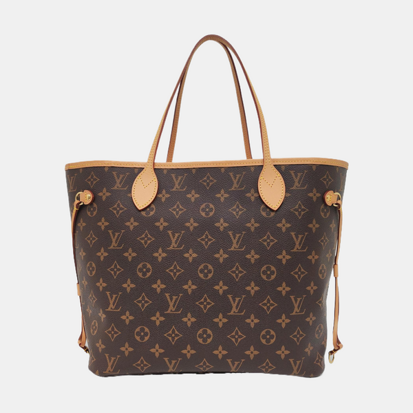 NEVERFULL MM Monogram Coated Canvas Brown