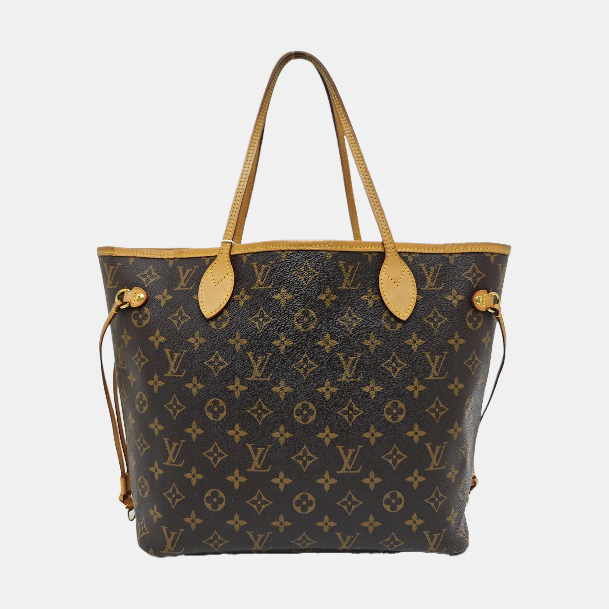 NEVERFULL MM Monogram Coated Canvas Brown