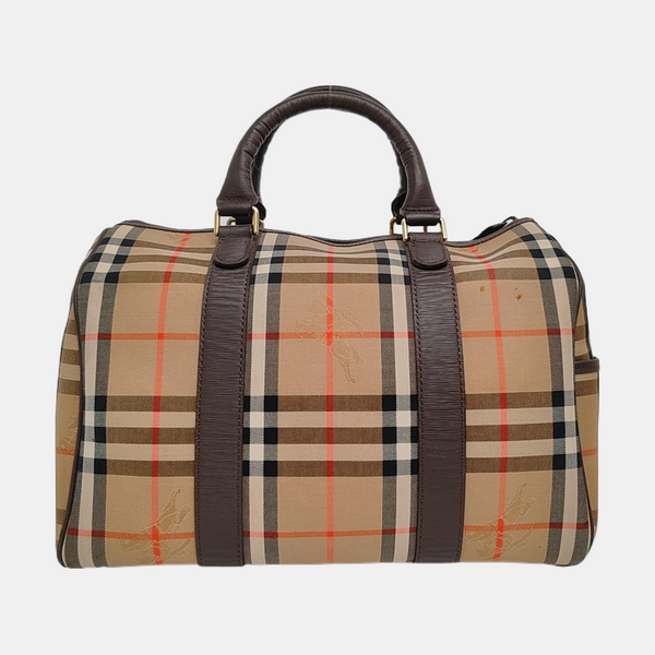 Canvas Top Handle Bag Beige
