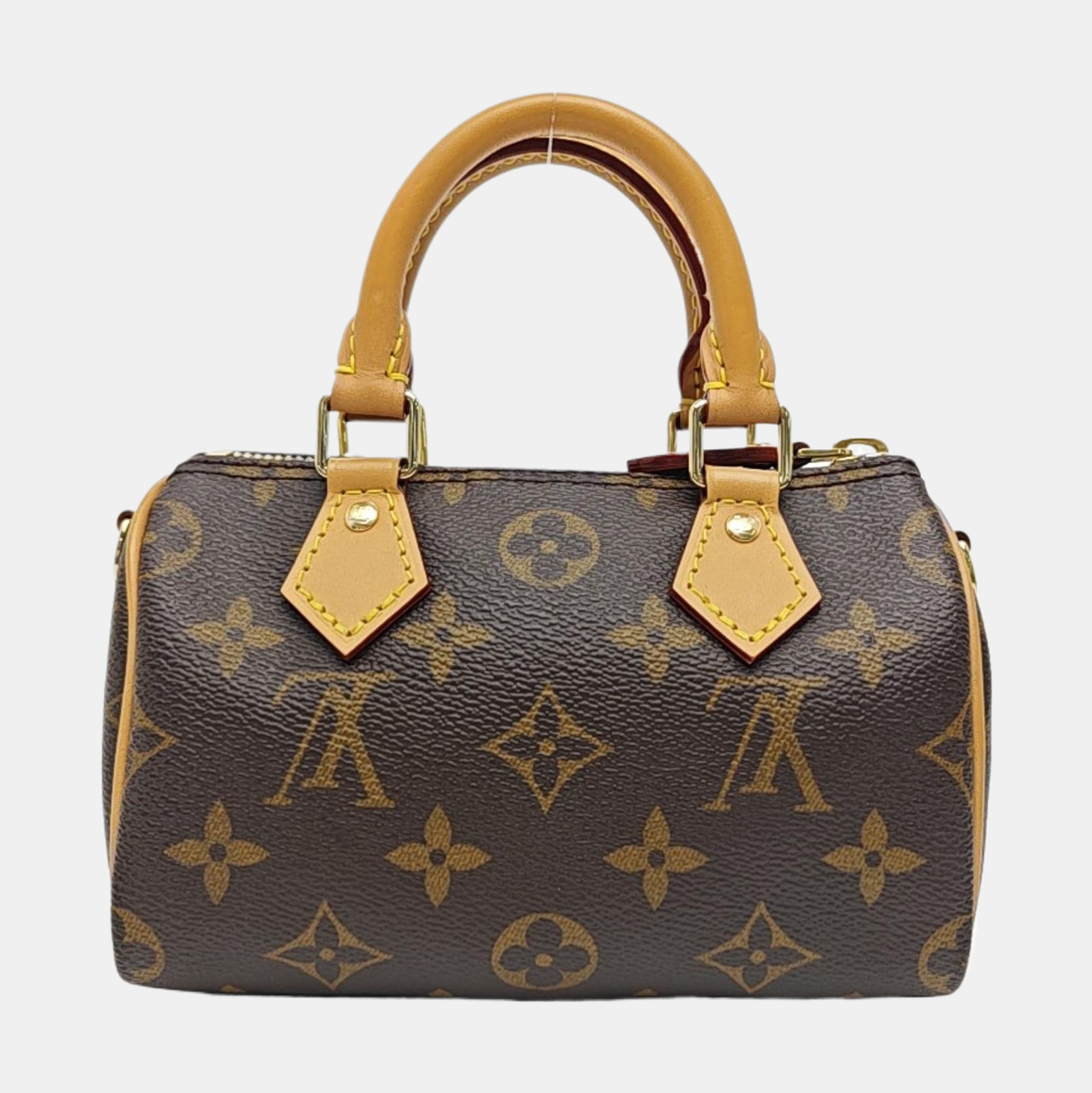 SPEEDY Nano Monogram Coated Canvas Brown