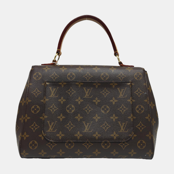 CLUNY MM Monogram Coated Canvas Brown