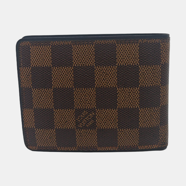 Damier Ebene Coated Canvas Wallet Brown
