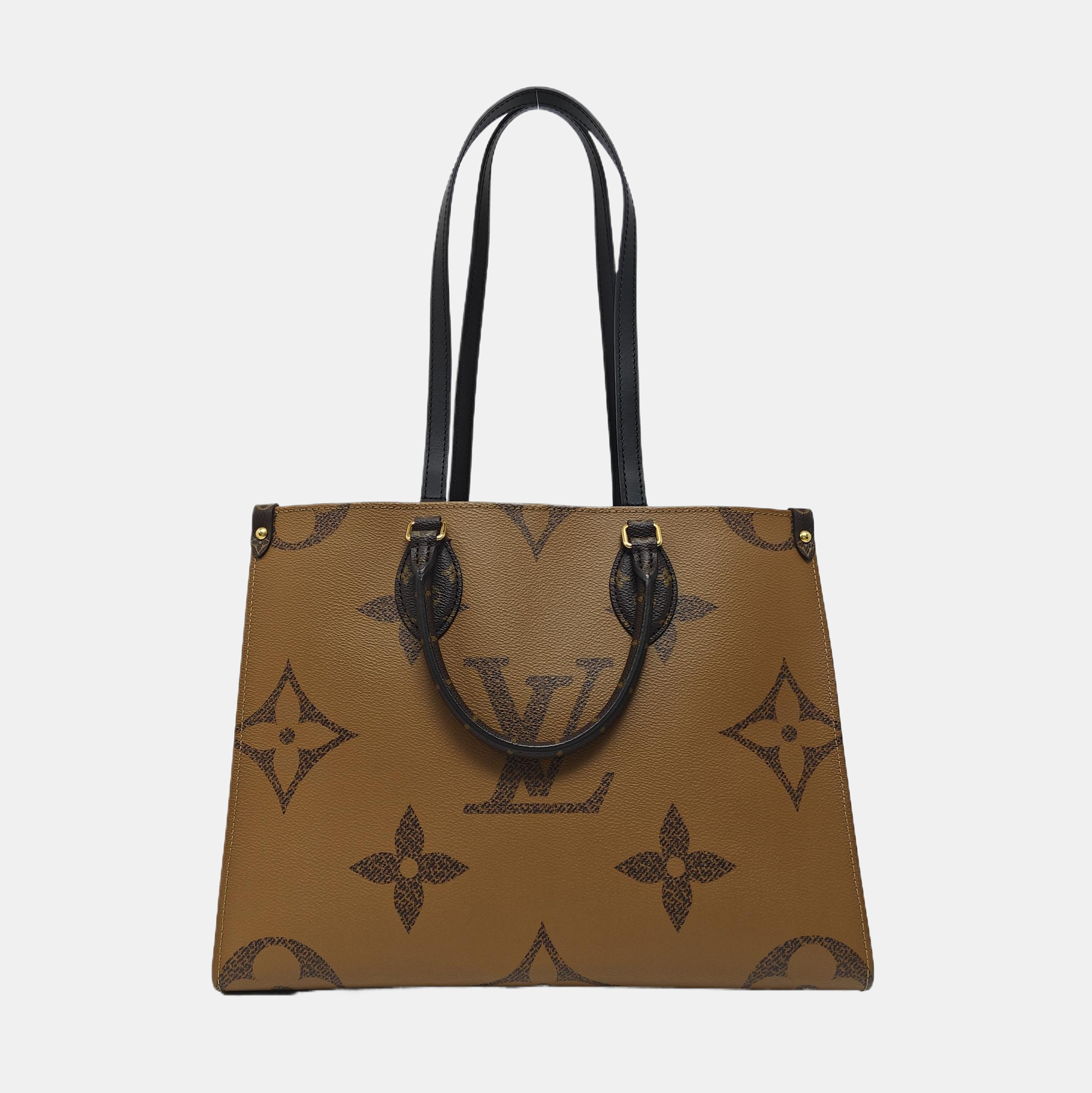 ONTHEGO MM Monogram Coated Canvas Brown