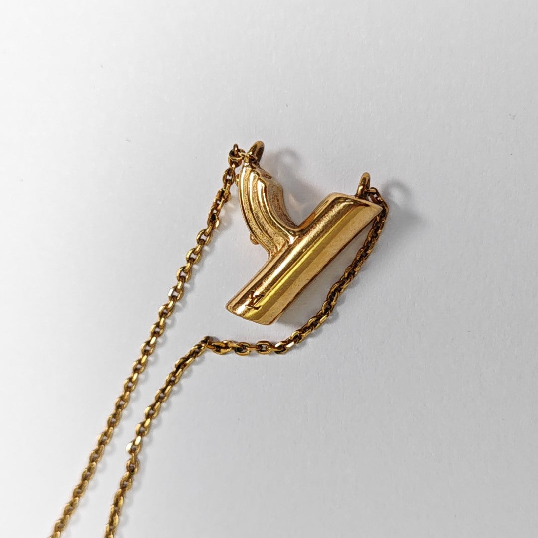 LV &amp; ME Brass Gold Necklace