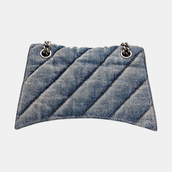 Crush Small Quilted Denim Blue
